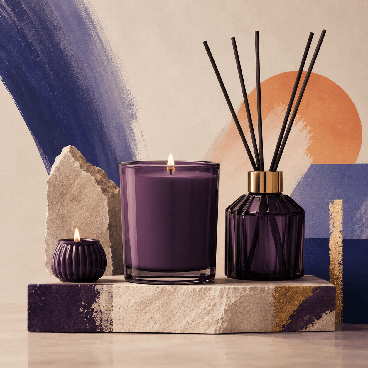 Scented candles, wax products and selected home fragrance.