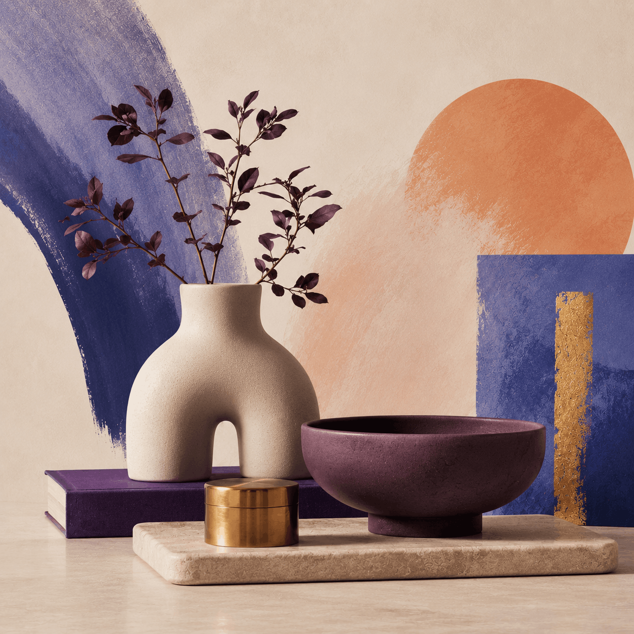 Mugs, ceramics, coasters, decorative pieces and small home accessories.